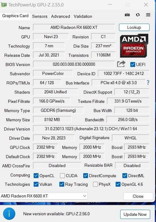 6600XT Powercolor