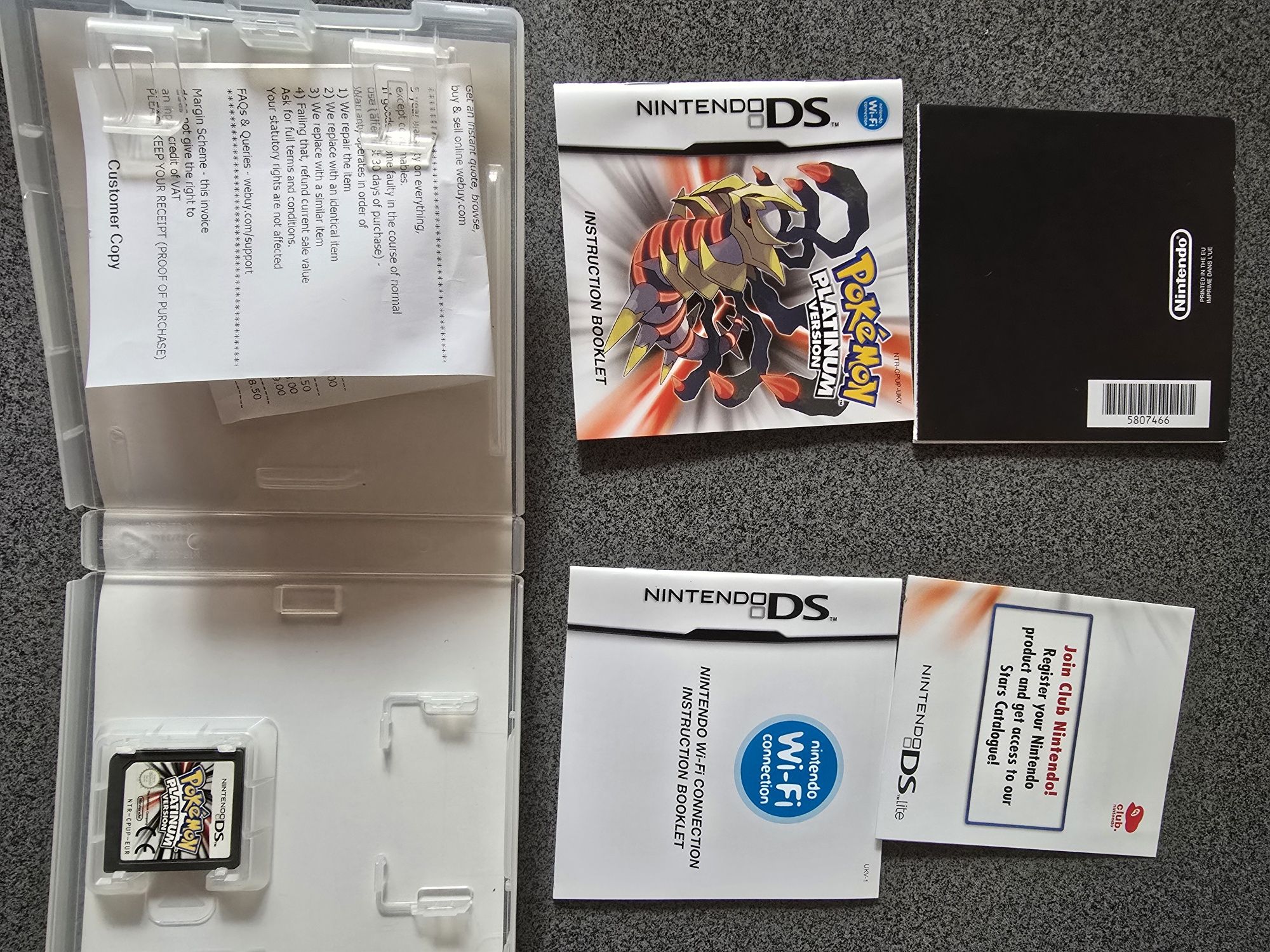 Pokemon platinum version Nintendo DS