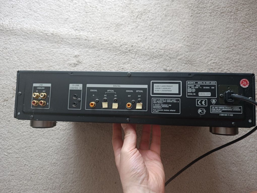 Odtwarzacz MiniDISC Sony MDS-JB92