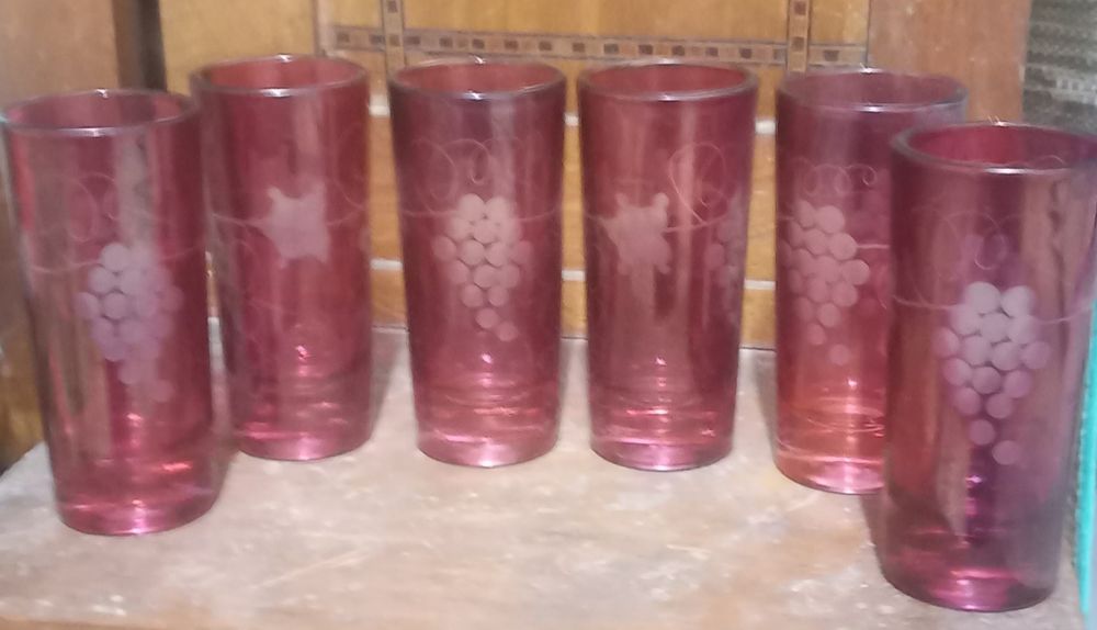 Copos antigos Litografados