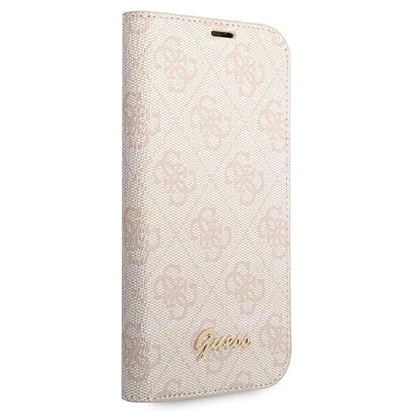 Etui Guess 4g Vintage Gold Logo na iPhone 14 Plus - różowe