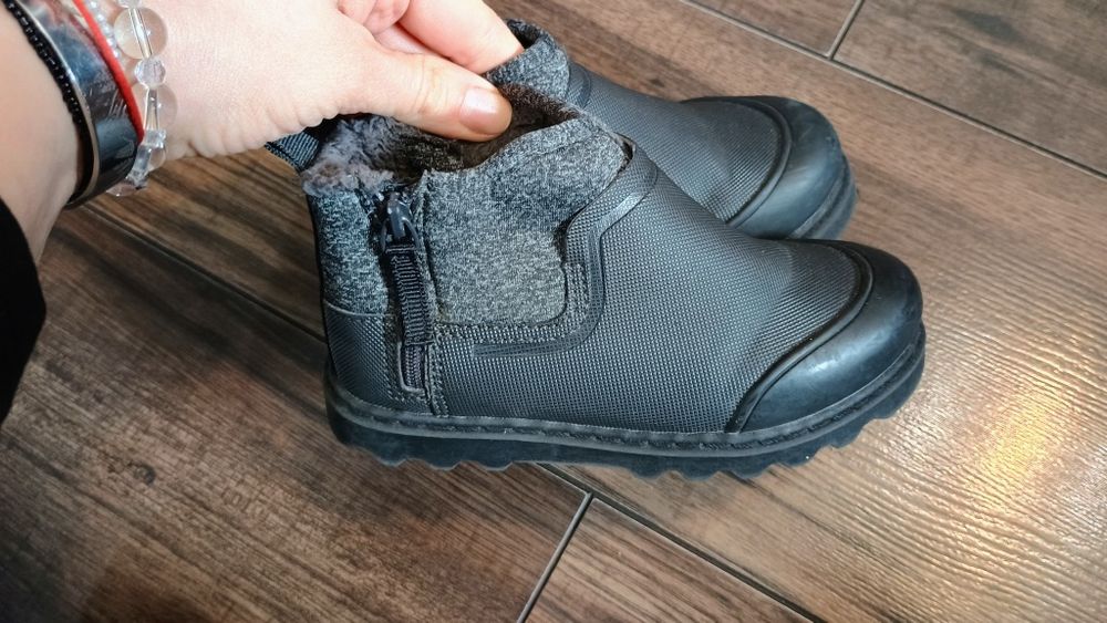 Sztyblety botki Zara 25 26 czarne podgumowanejak nowe