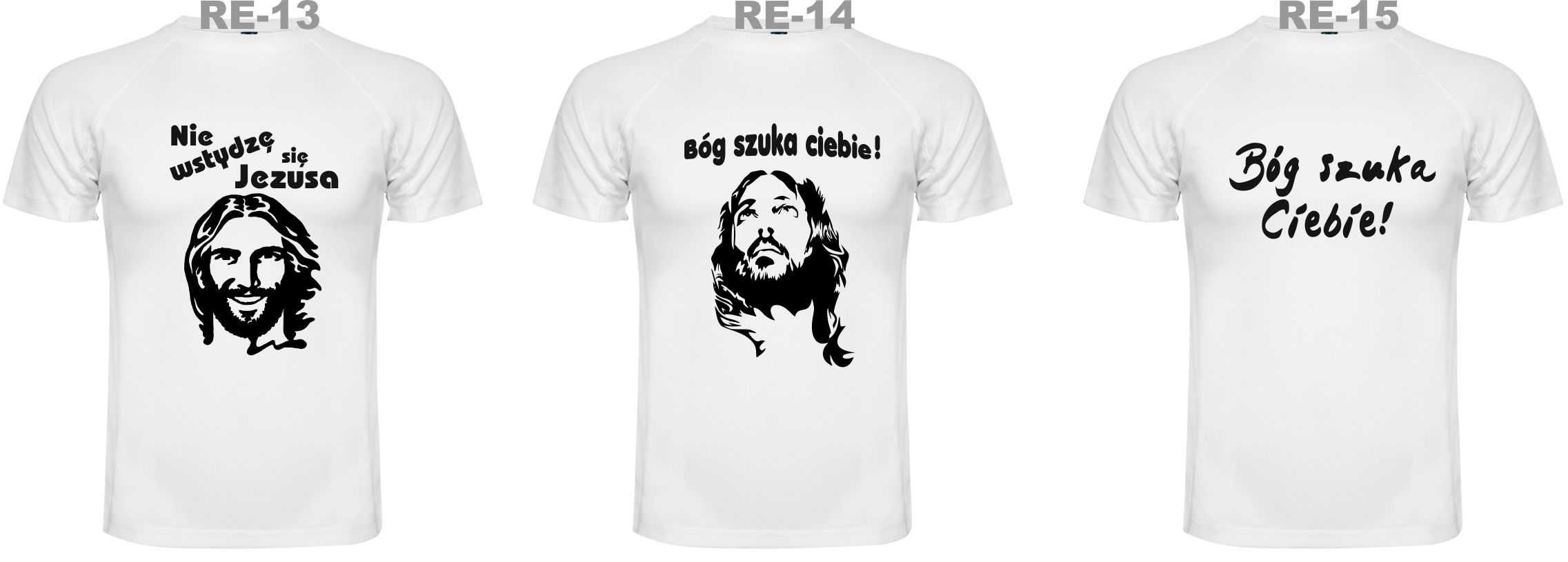 Religijna koszulka męska Bóg Jezus Wiara t-shirt męski rozm. L lub XL