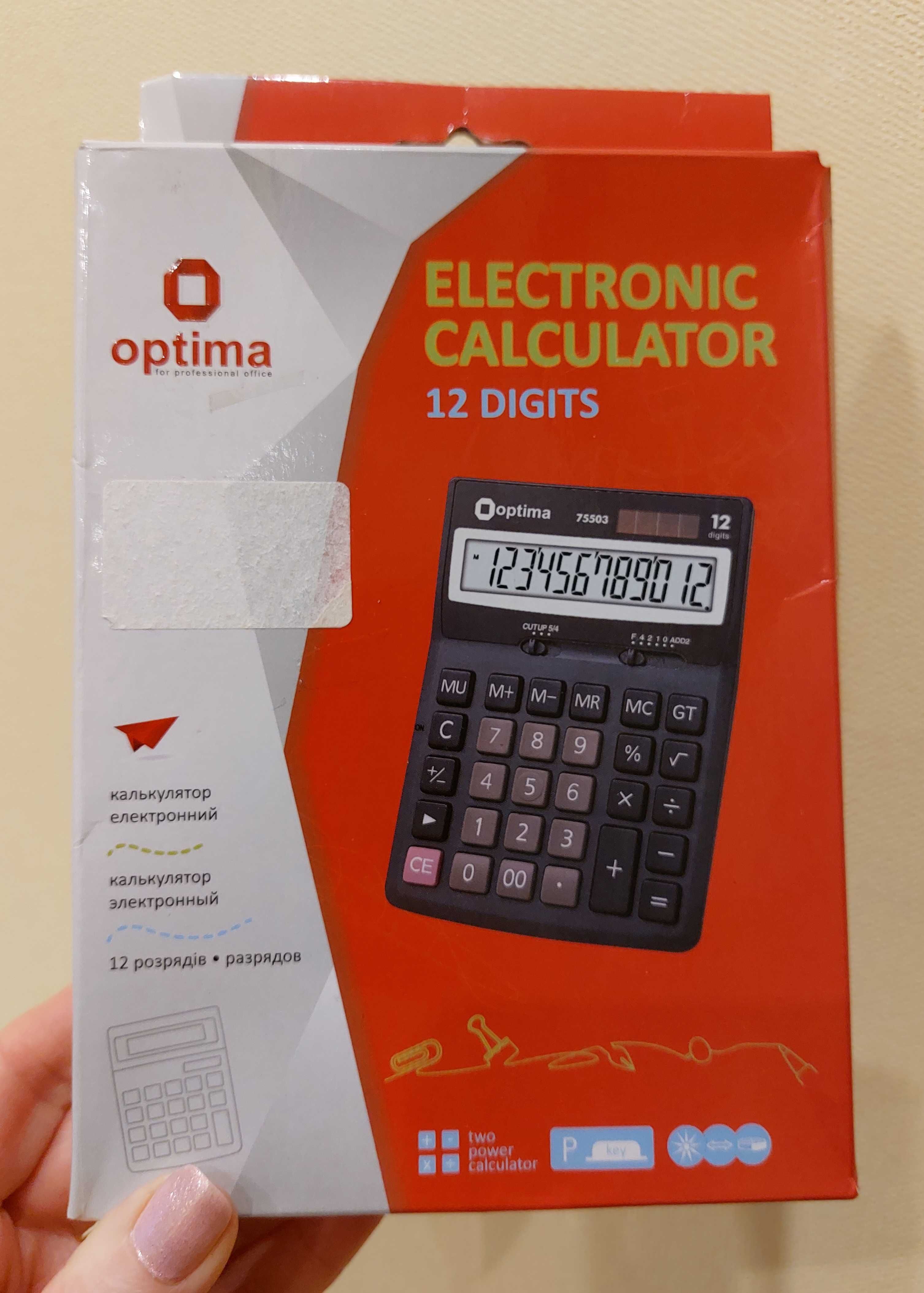 Новые калькуляторы BRILLIANT BS-777RD и Optima 75503, 12 разрядов