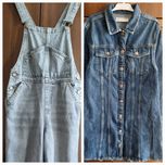 Джинсовый комбинезон и джинсовое платье Zara