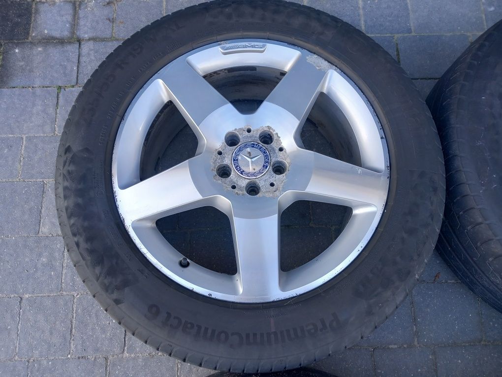 Koła, felgi 19" AMG, opony letnie Continental  255/55 R19, mercedes ML