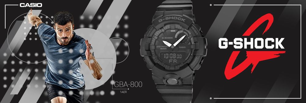 zegarek męski casio g-shock gba-800-1aer 20 bar do nurkowania + box