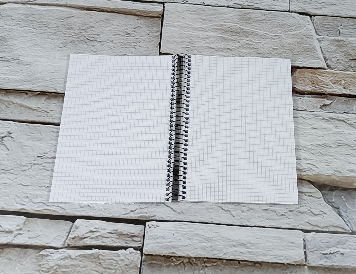 Kołozeszyt notes notebook A5 w kratkę 160 kartek