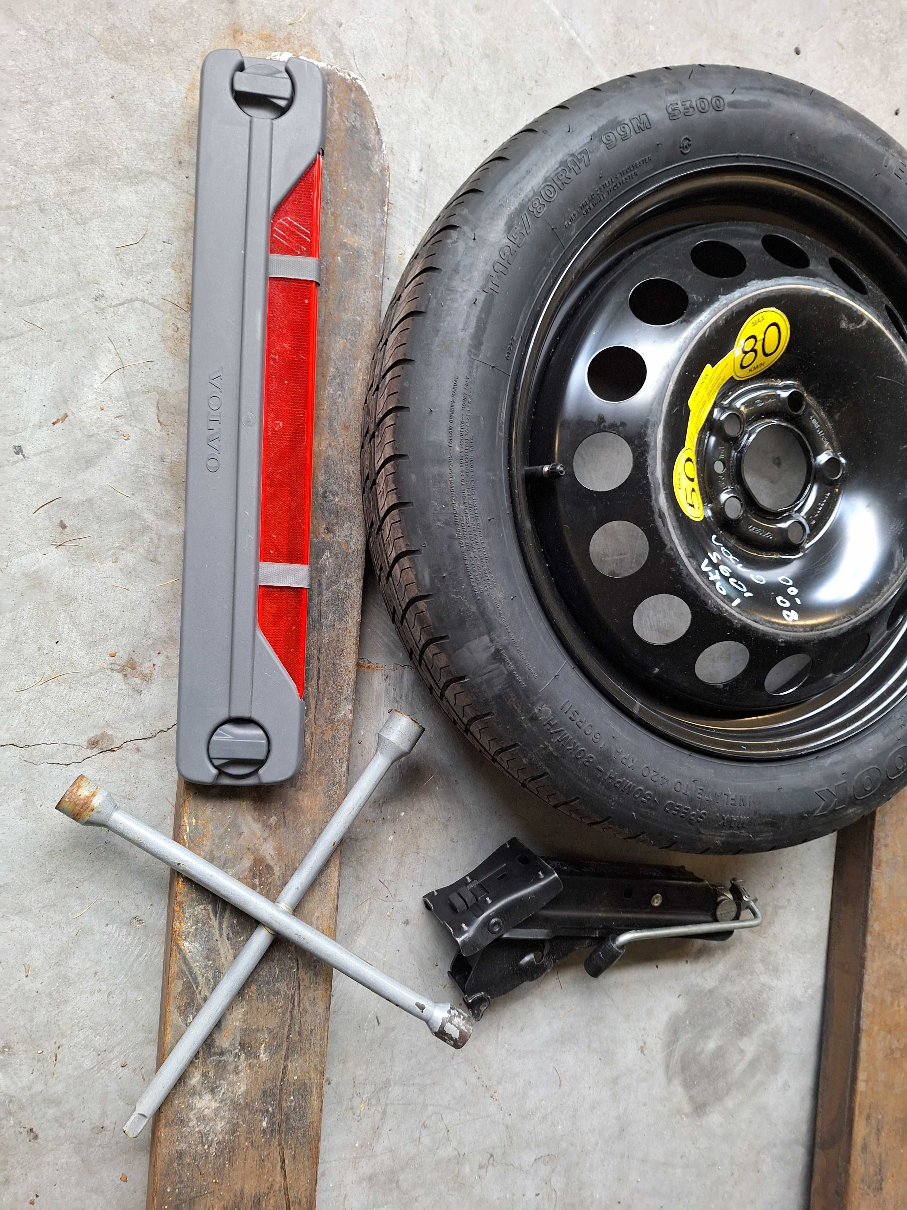 koło zapasowe dojazdówka lewarek volvo s60 v70 00-07r