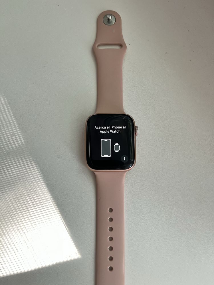 Продам apple watch 5 44 mm black/rose