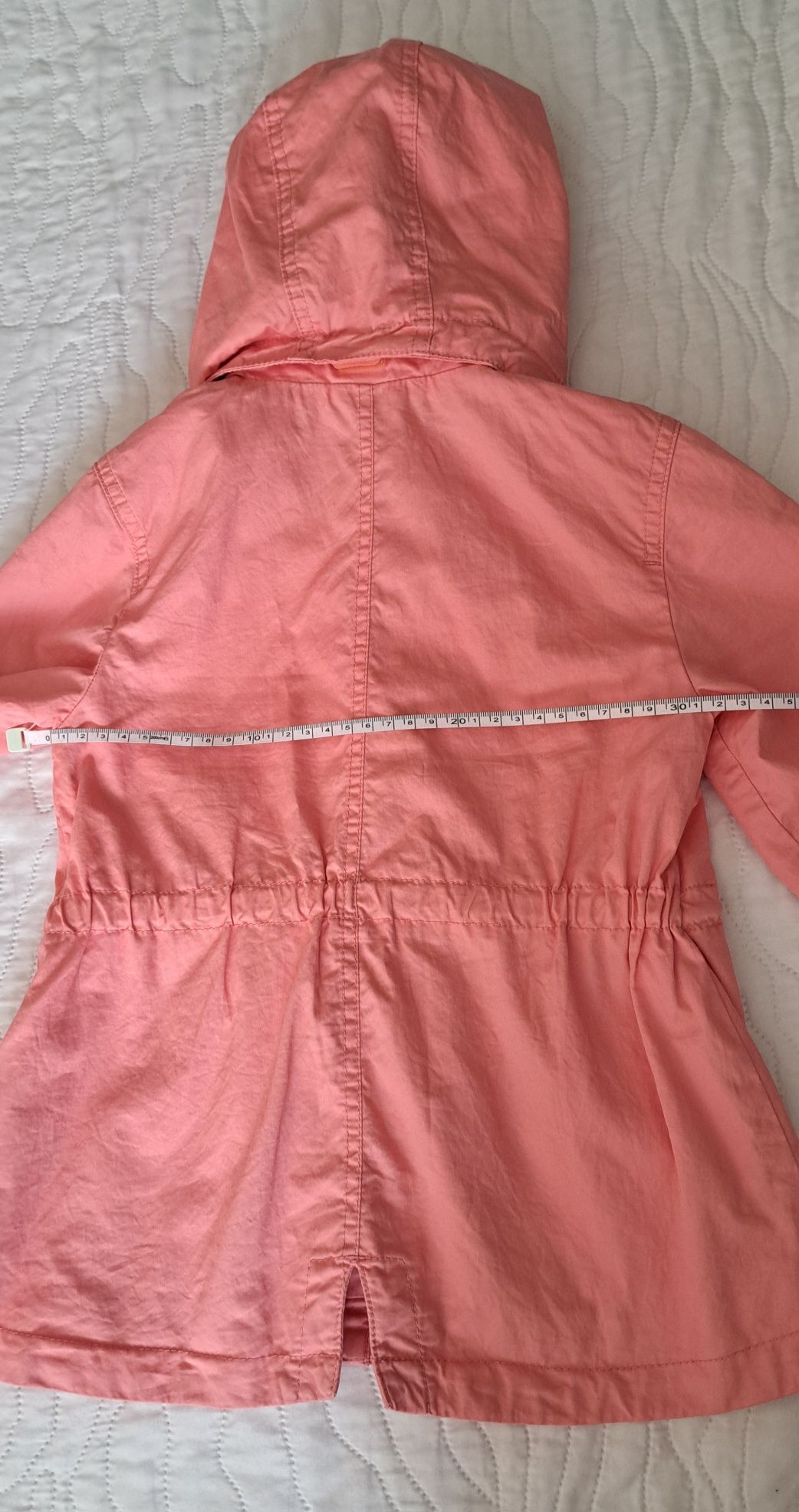 H&M 104 parka bawełniana wiosenna śliczna kaptur dla dziewczynki