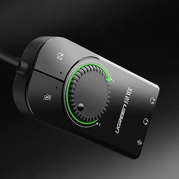 Ugreen zewnętrzna karta dzwiękowa muzyczna adapter USB - 3,5 mm mini j