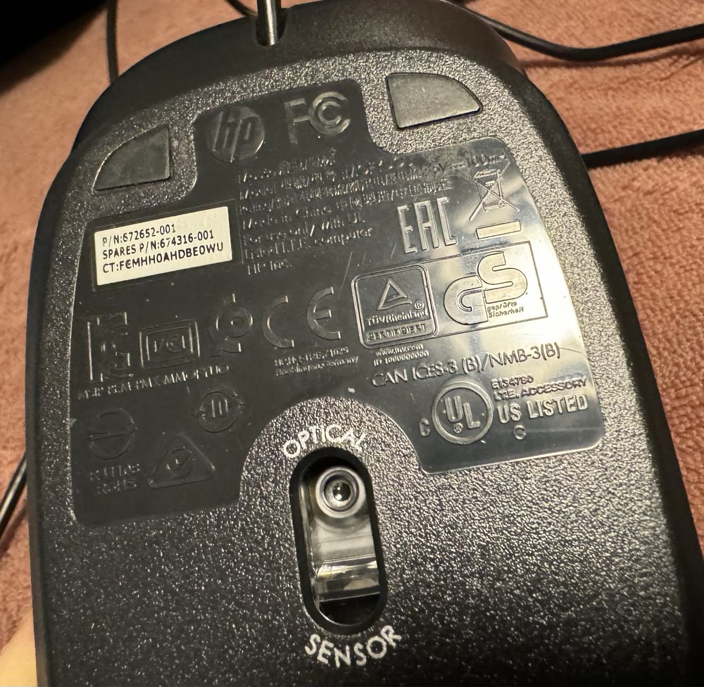 Mysz optyczna USB HP MOFYUO