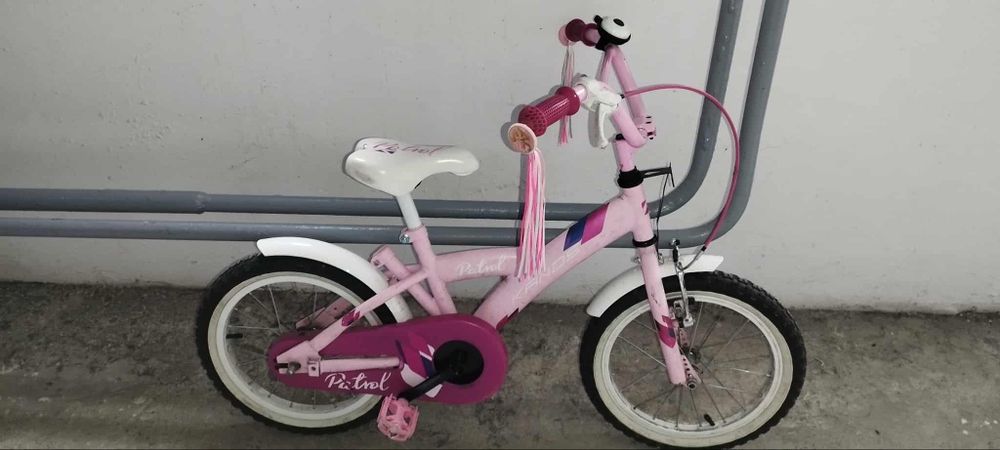 Rower dziecięcy 16 różowy