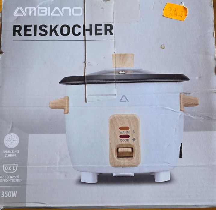 Elektryczny garnek do ryżu ALDI – 350W z funkcją podgrzewania