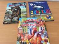 Livros Infantis: Os Dinossáurios, O Universo e Procura no Corpo Humano