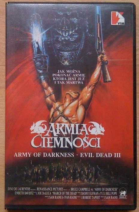 Wzgórza mają oczy Droga bez powrotu Armia Ciemnosci Dżungla vhs filmy