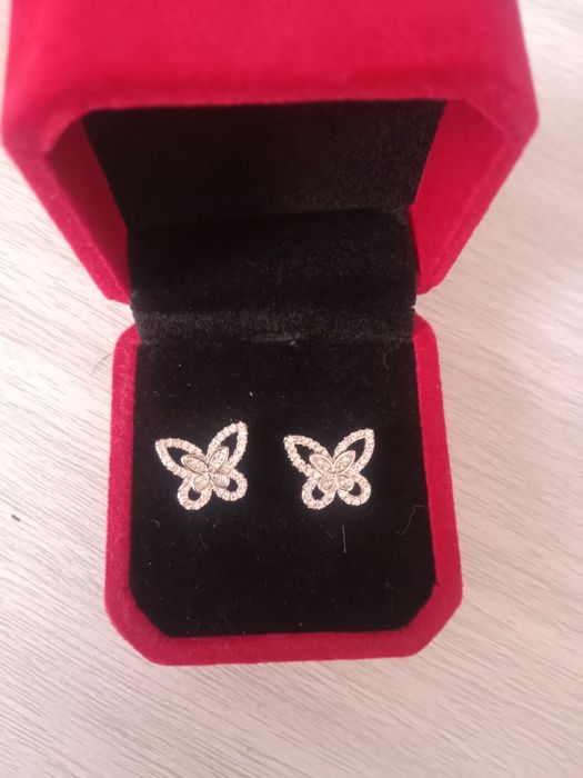 Сережки в стиле Graff из коллекции butterfly ,гвоздики