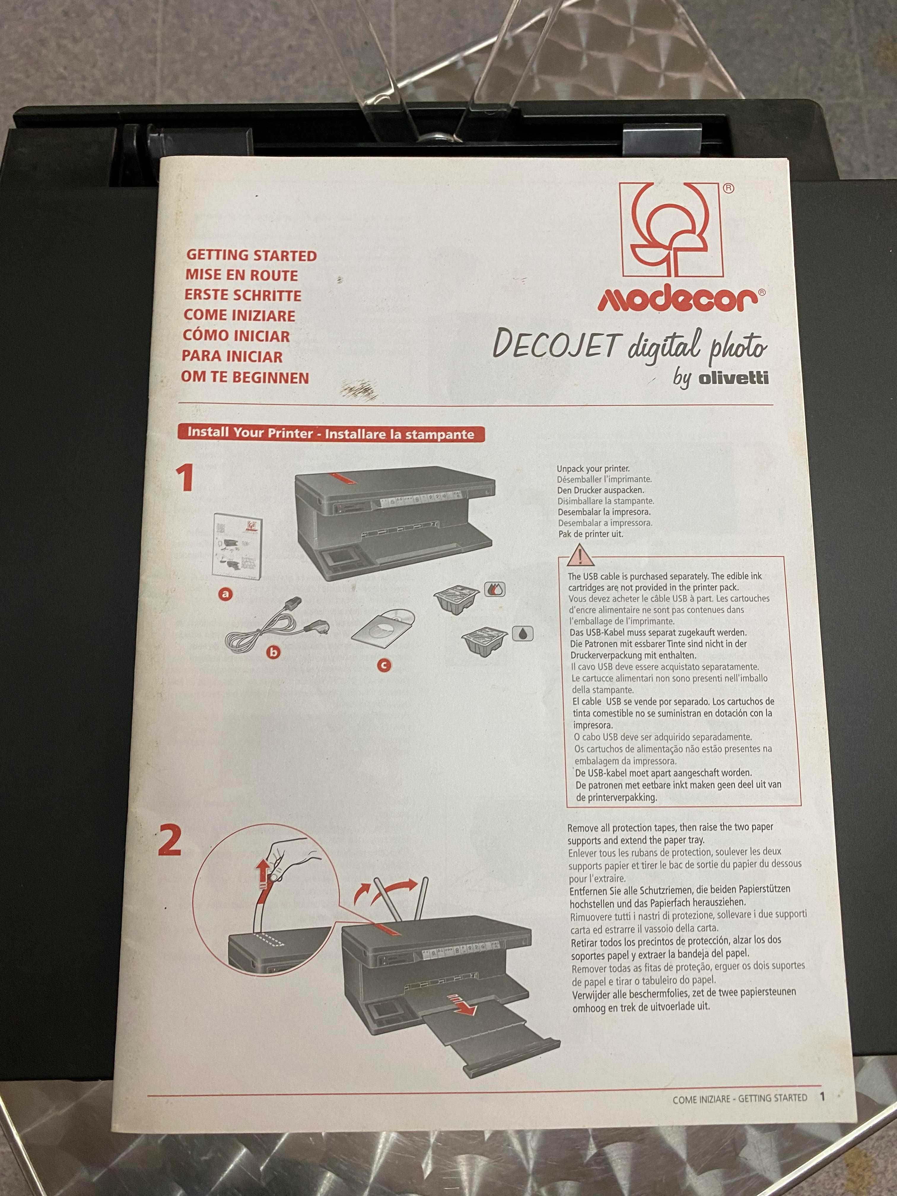 Impressora DECOJET digital photo by Olivetti