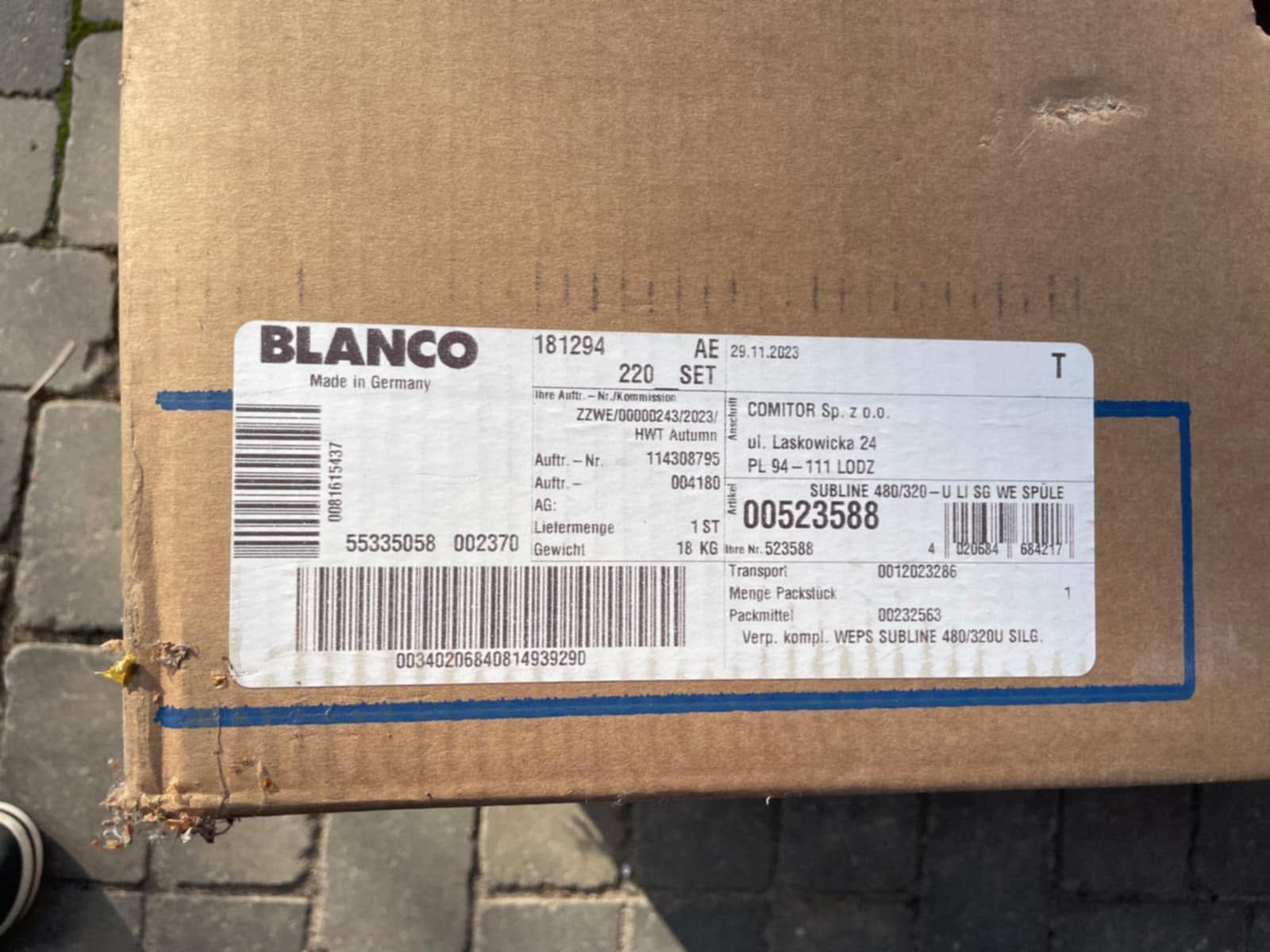 Zlewozmywak BLANCO Subline 480/320-U 523588