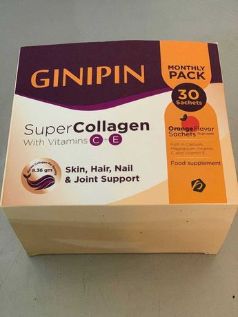 GINIPIN SuperCollagen Джиніпін Супер Колаген. БАД проти старіння 30саш
