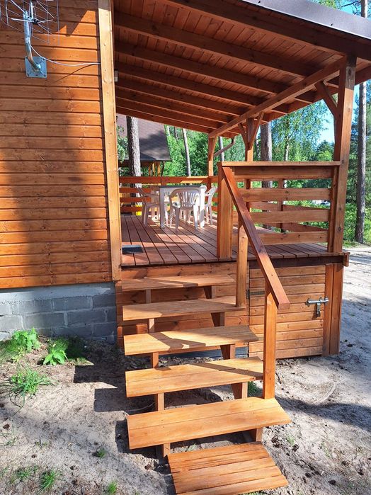 Domek letniskowy nad jeziorem Wielkie Partęczyny, Warmia i Mazury,