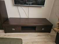 Szafka pod TV black red white