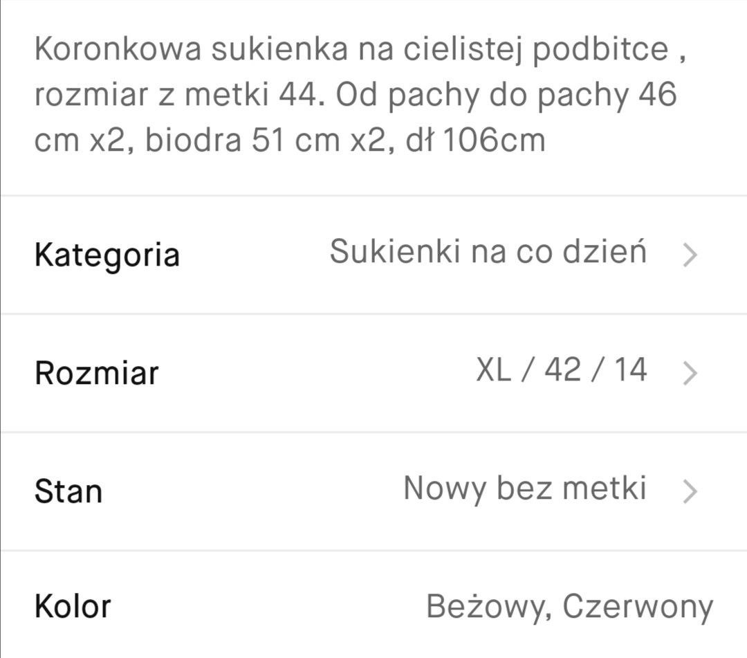 Czerwona sukienka koronkowa