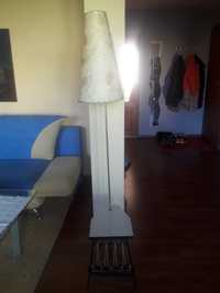 Lampa stojąca z półką z Prl.
