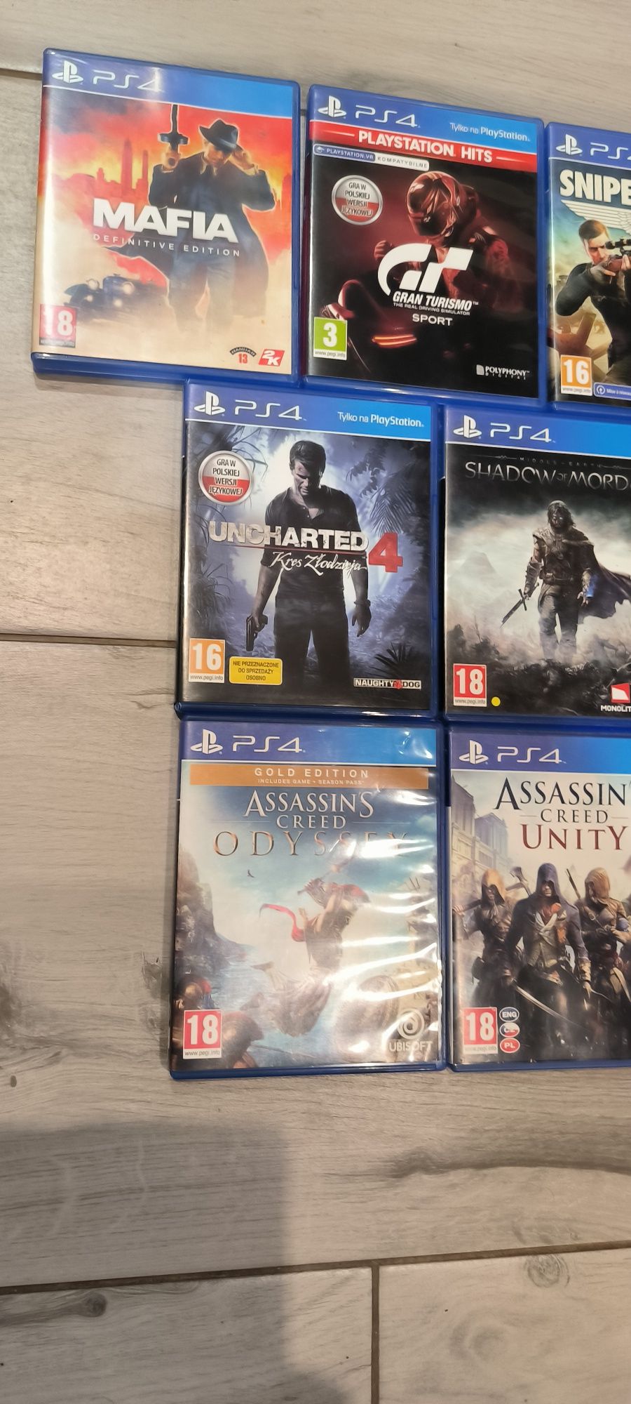 Sprzedam gry na PS4