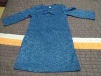 Vestido lindíssimo Azul marinho com brilhantes , da Zara Kids