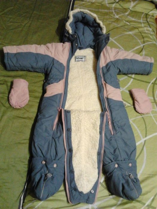 Комбинезон трансформер BILEMI на овчине. р. 80