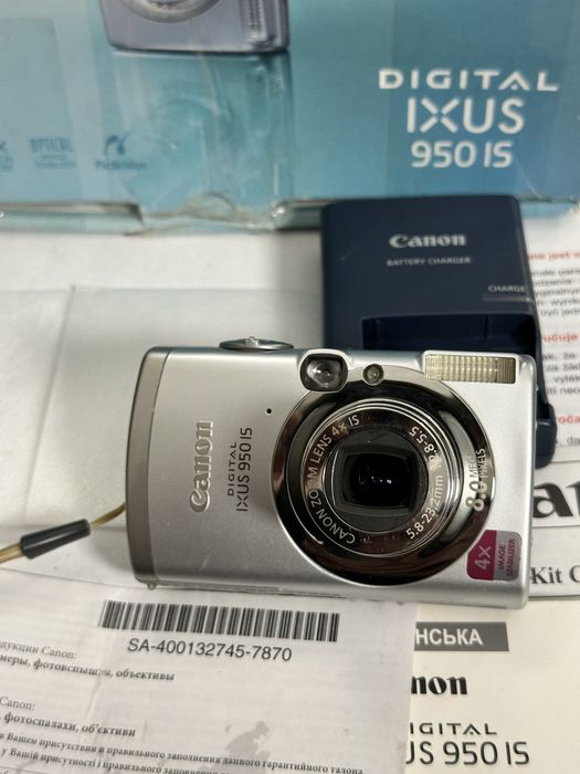 Canon ixus 950 is