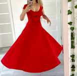 Czerwona sukienka EVA MINGE r.36/42 (A'la Kate Middleton)