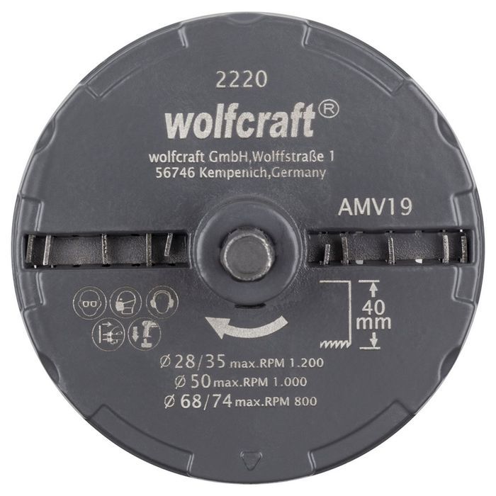 Otwornica Uniwersalna 28,35,50,68,75 Mm Wolfcraft Pro