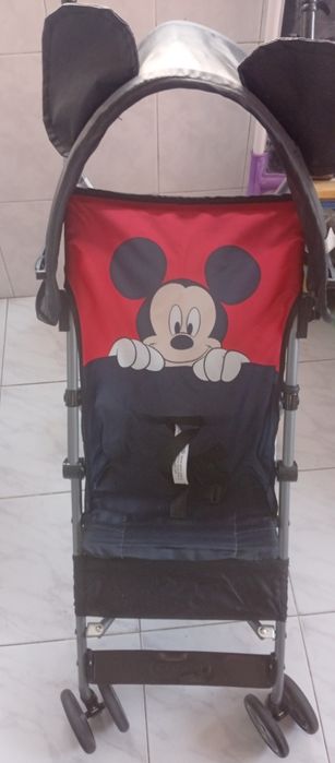 Carrinho de passeio tipo bengala Mickey até 20kg