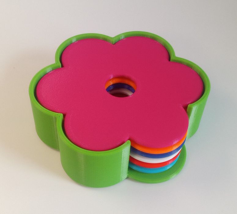 Podkładka podstawka pod kubek szklankę "Flowers"