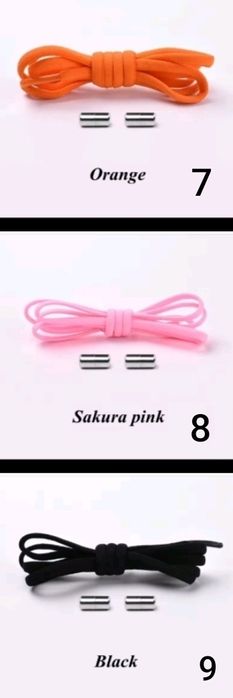 Эластичные ленивые шнурки без завязок с фиксатором. Шнурівки.