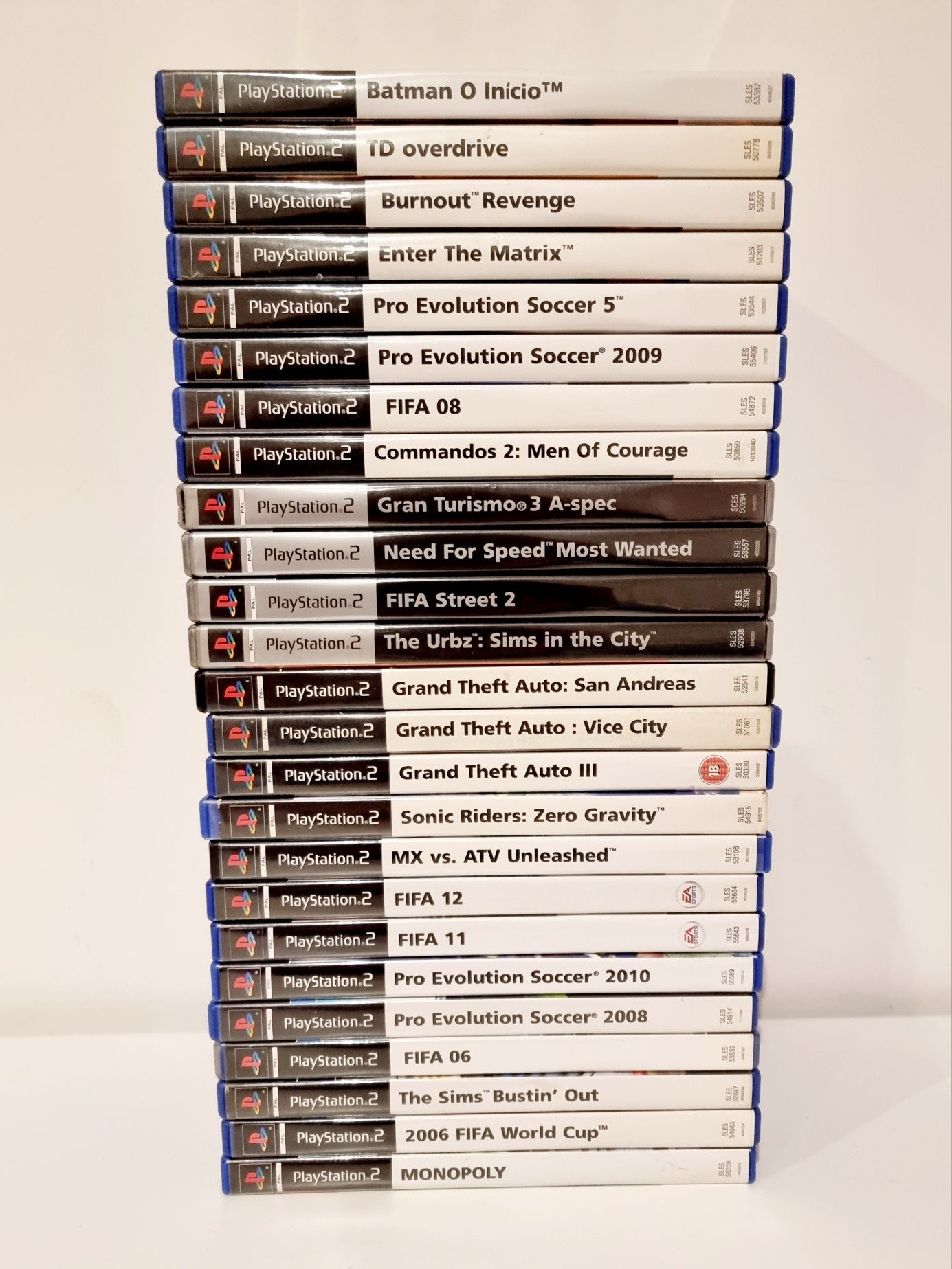 25 jogos originais PS2 Playstation