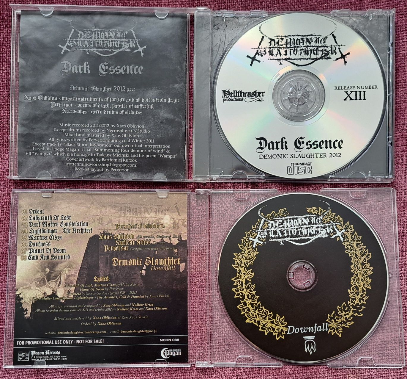 4 x CD DEMONIC SLAUGHTER Polski Black Metal