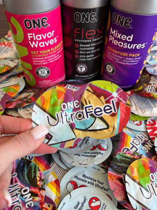 Презервативи ONE Ultrafeel 2 в 1 презерватив + лубрикант ван зі США