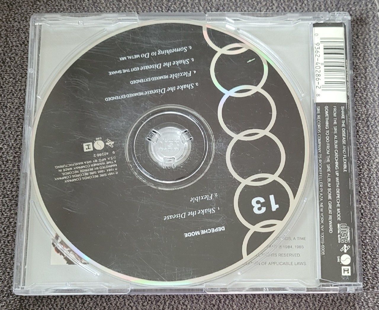 Depeche Mode Shake The Disease USA CD Single