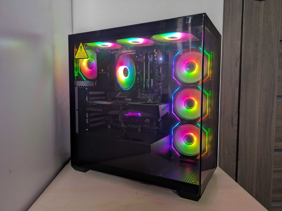 MOCNY KOMPUTER do gier Ryzen 5 7500F ARGB RTX 3060 32GB DDR5 1TB WIFI