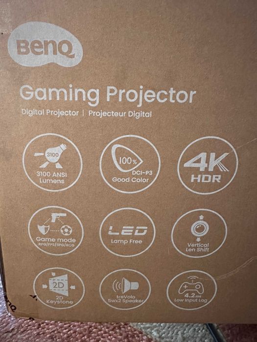 4K HDR Gaming Projector + Portable Screen + Stand = FULL SETUP