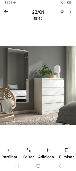 Espelho Branco como novo