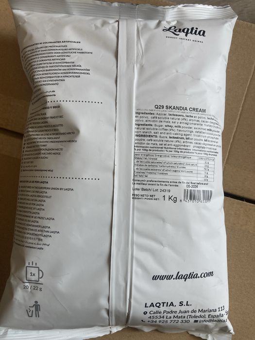 Hiszpańskie Latte o smaku orzechowym – 1 kg