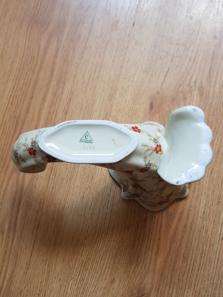 Ćmielów 7103 KO Róg Obfitości Wazon Figurka But Porcelana Przedwojenna