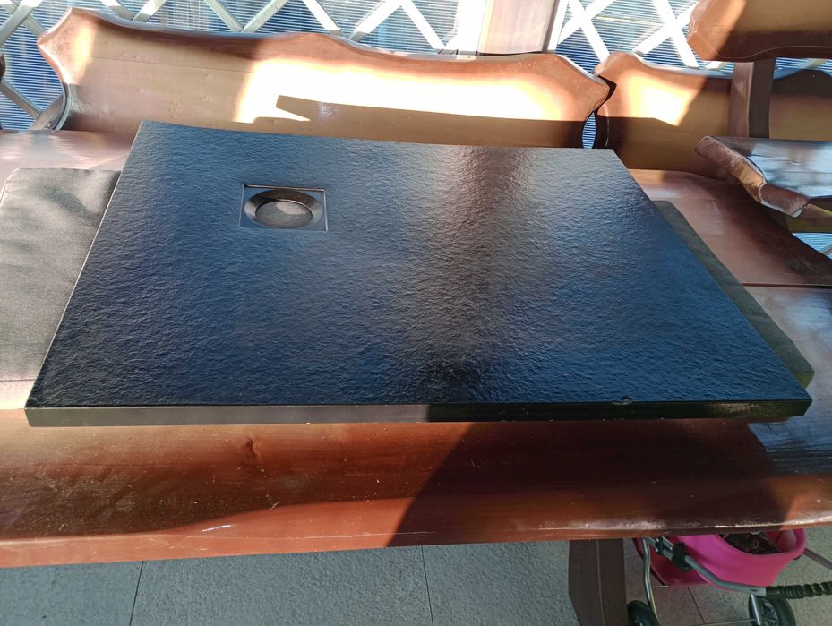 Brodzik kamienny 70/90 cm. Radaway. Nowy. Konglomerat. Ciężki. Fi 9cm.