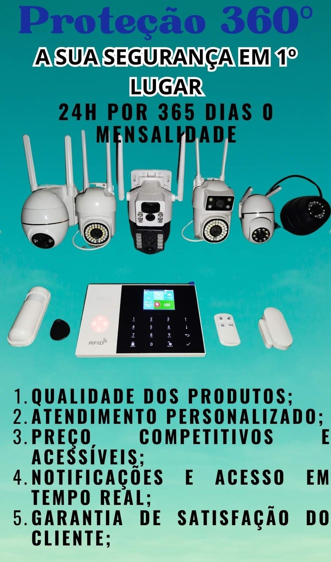Câmeras de Segurança e Alarmes - Garantia - 0 Mensalidades !