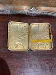 Cigarreira Arte Nova Prata Portuguesa Contrastada Javali 8,5 cm